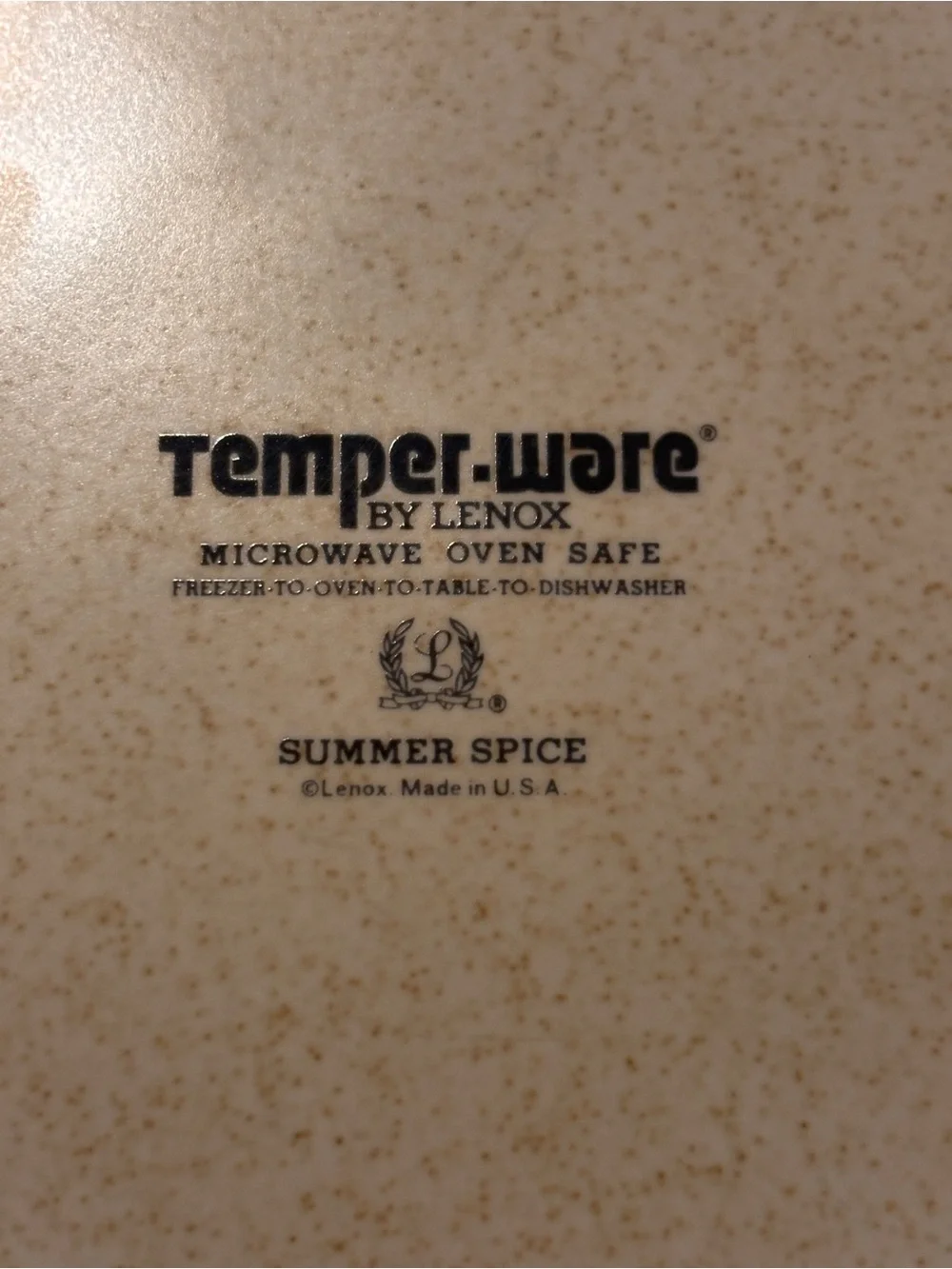 Lenox Temper-Ware Summer Spice salad plates. Qty 2. Made in the USA.